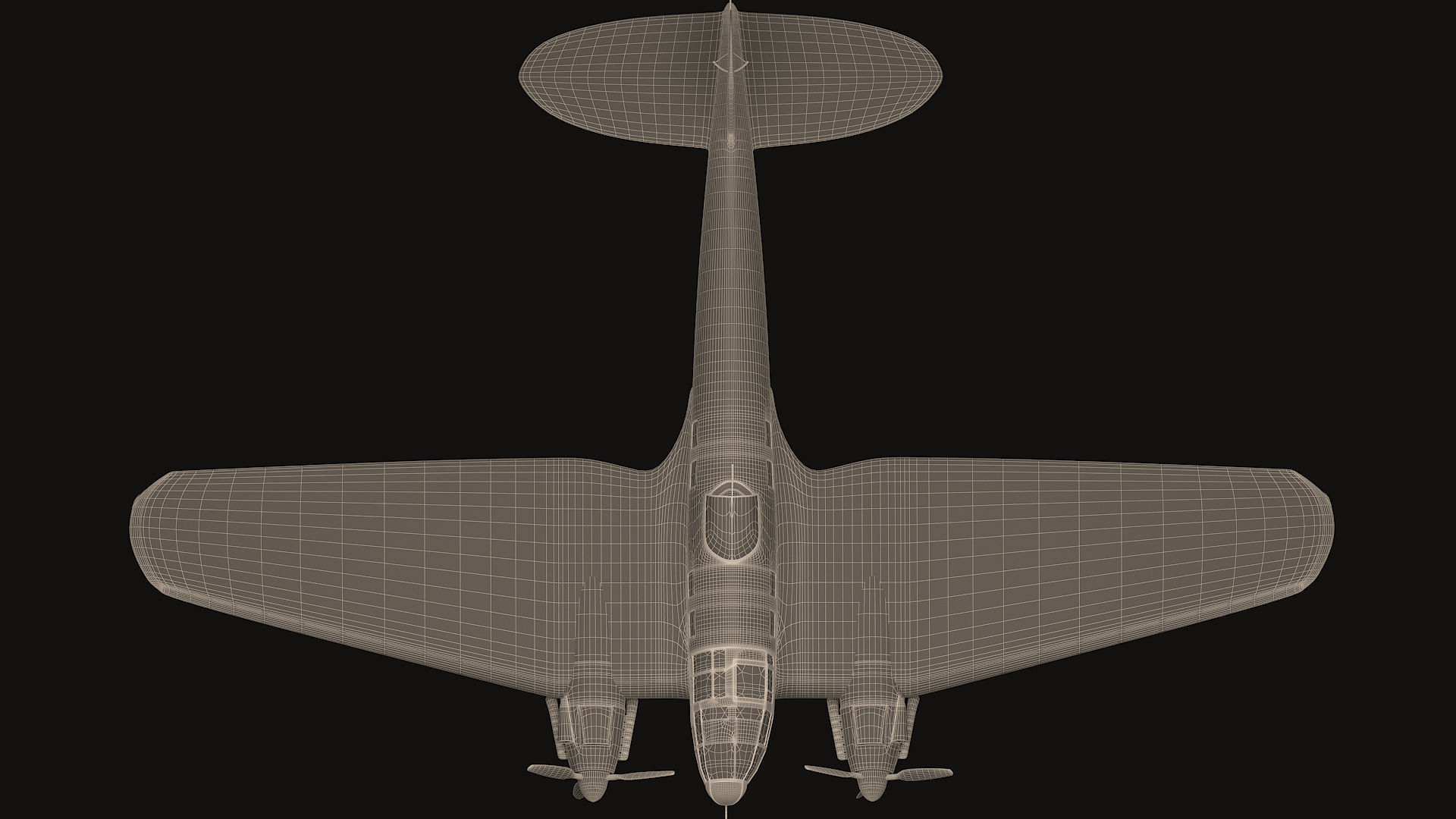 Heinkel He 111 german bomber 3D model_14