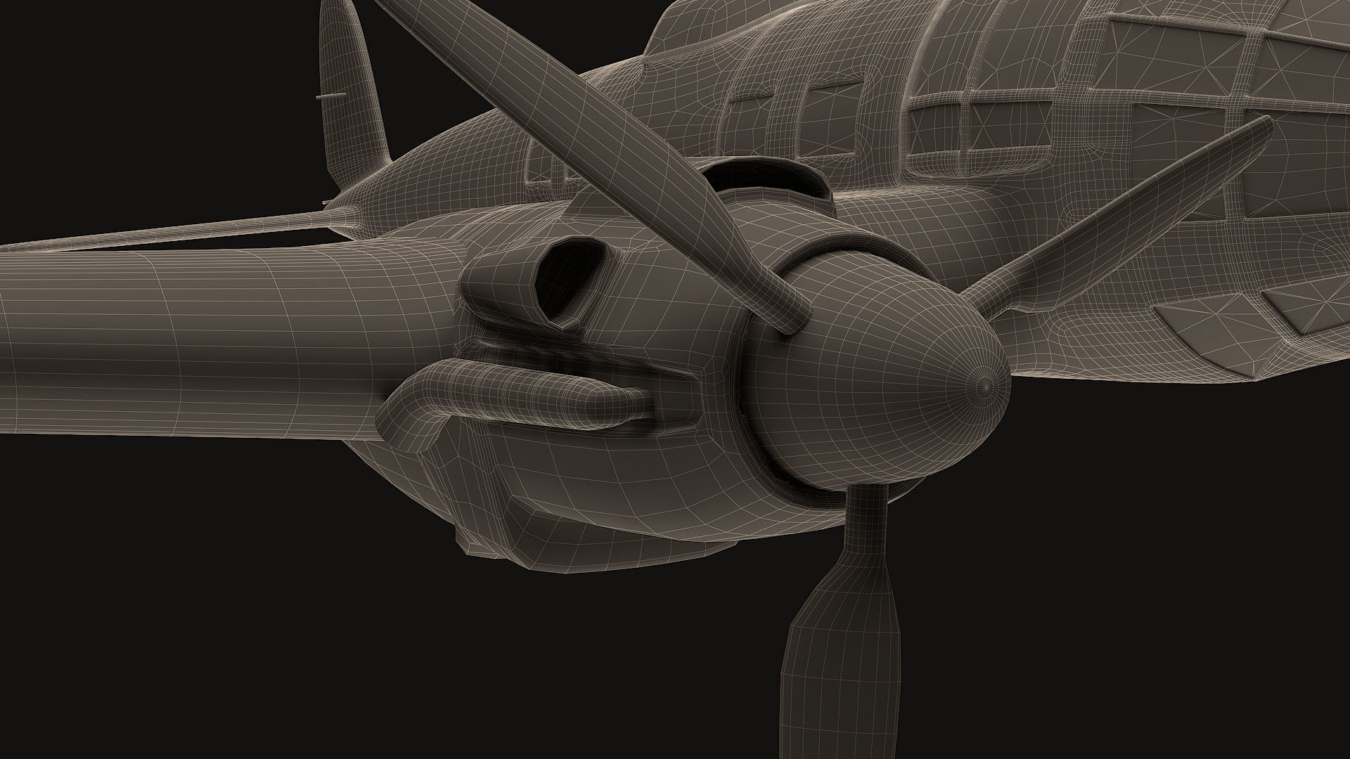 Heinkel He 111 german bomber 3D model_19