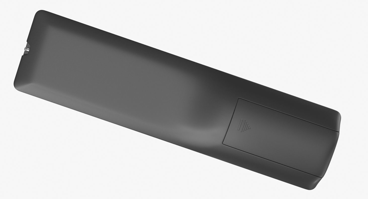 Black Remote Control Low-poly 3D model_5