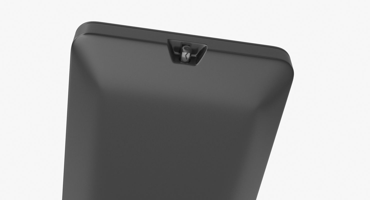Black Remote Control Low-poly 3D model_6