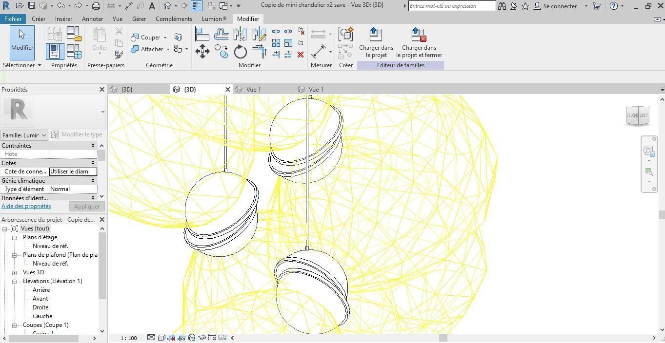 3D Lighting - chandelier modern  3D model_5