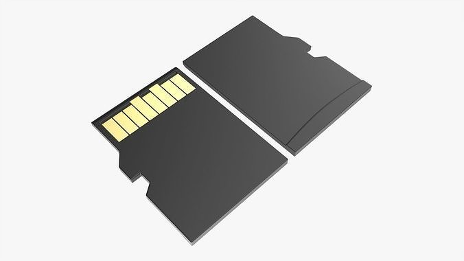 Memory card micro SD 3D model