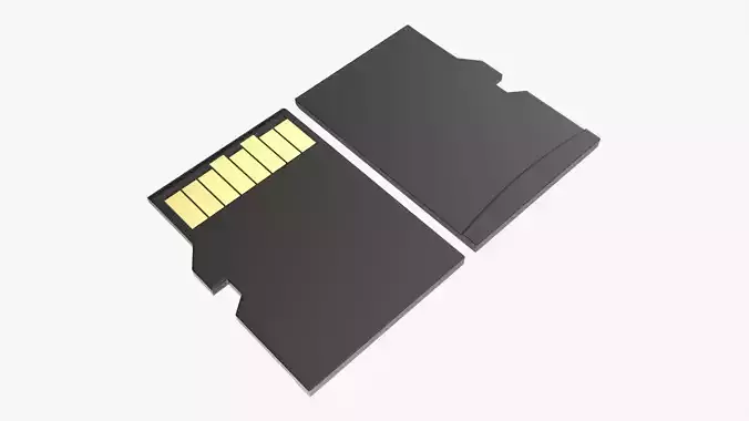 Memory card micro SD 3D model