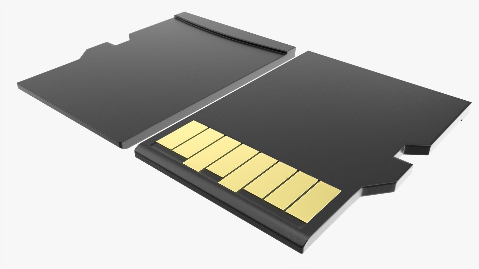 Memory card micro SD 3D model_2