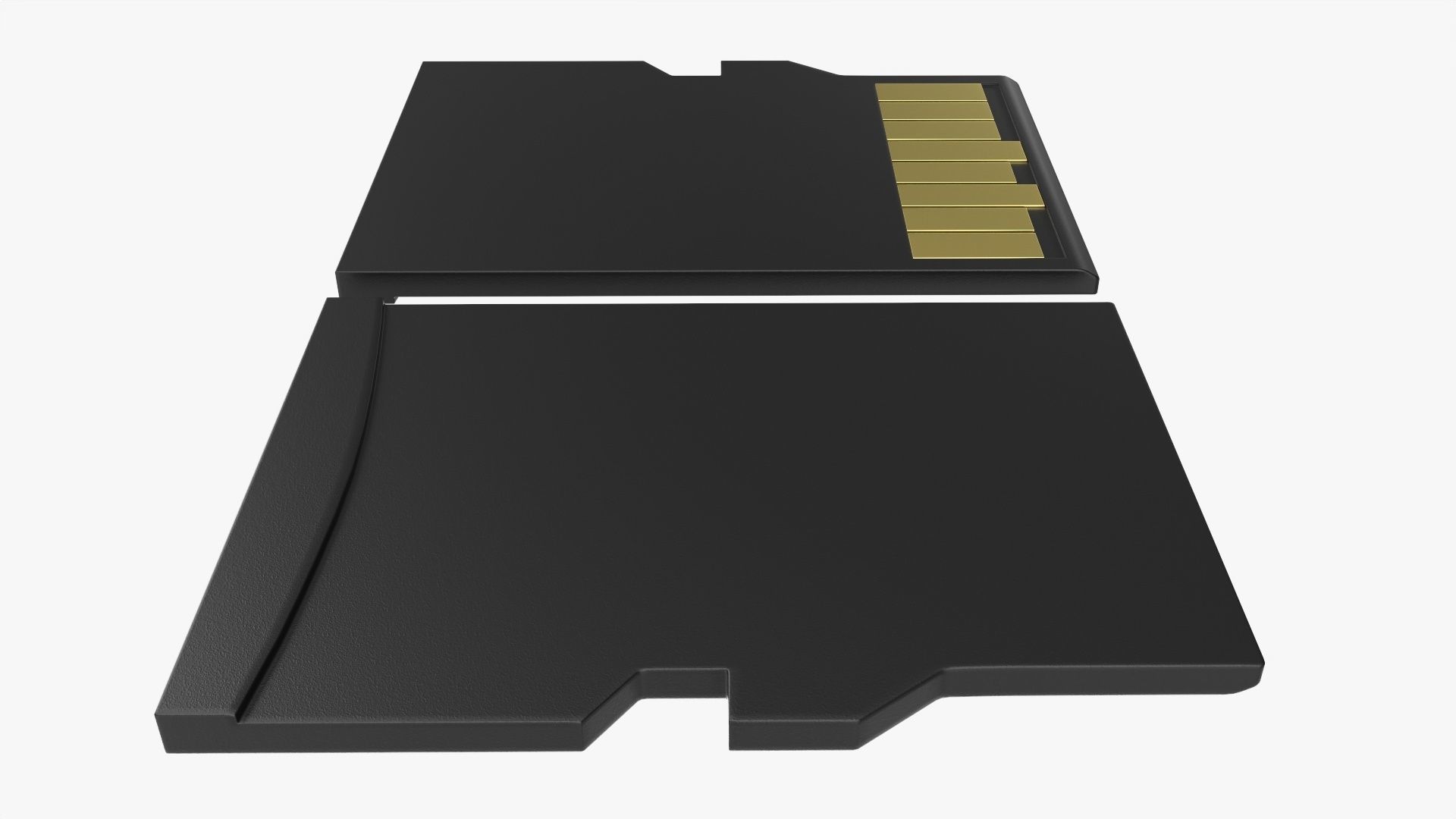 Memory card micro SD 3D model_3