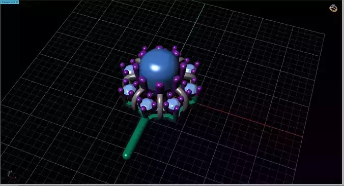 NECKLACES gold ring with pearls and diamonds