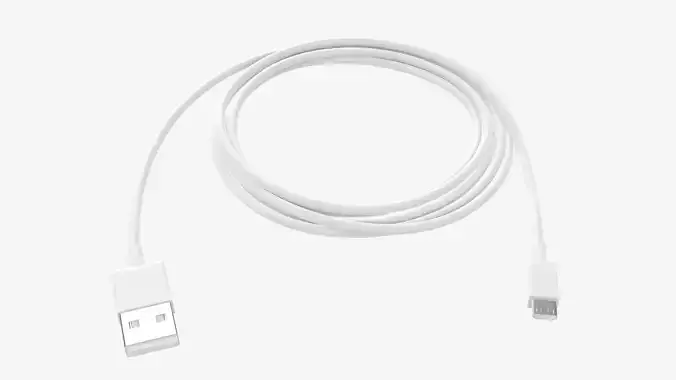 Cable micro-USB to USB white