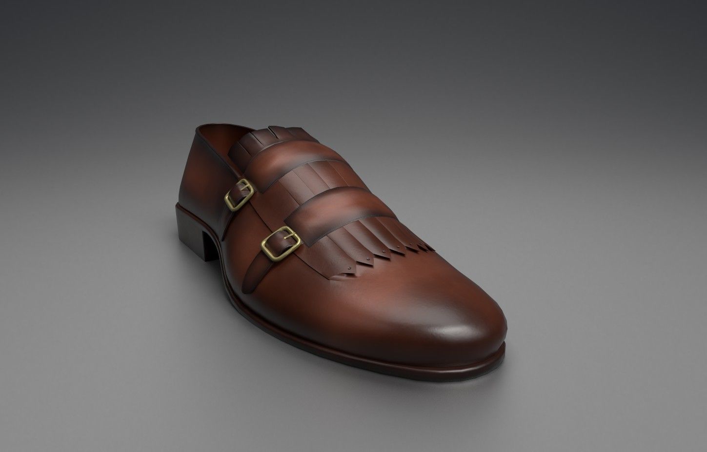 Partywear shoe Low-poly 3D model_2