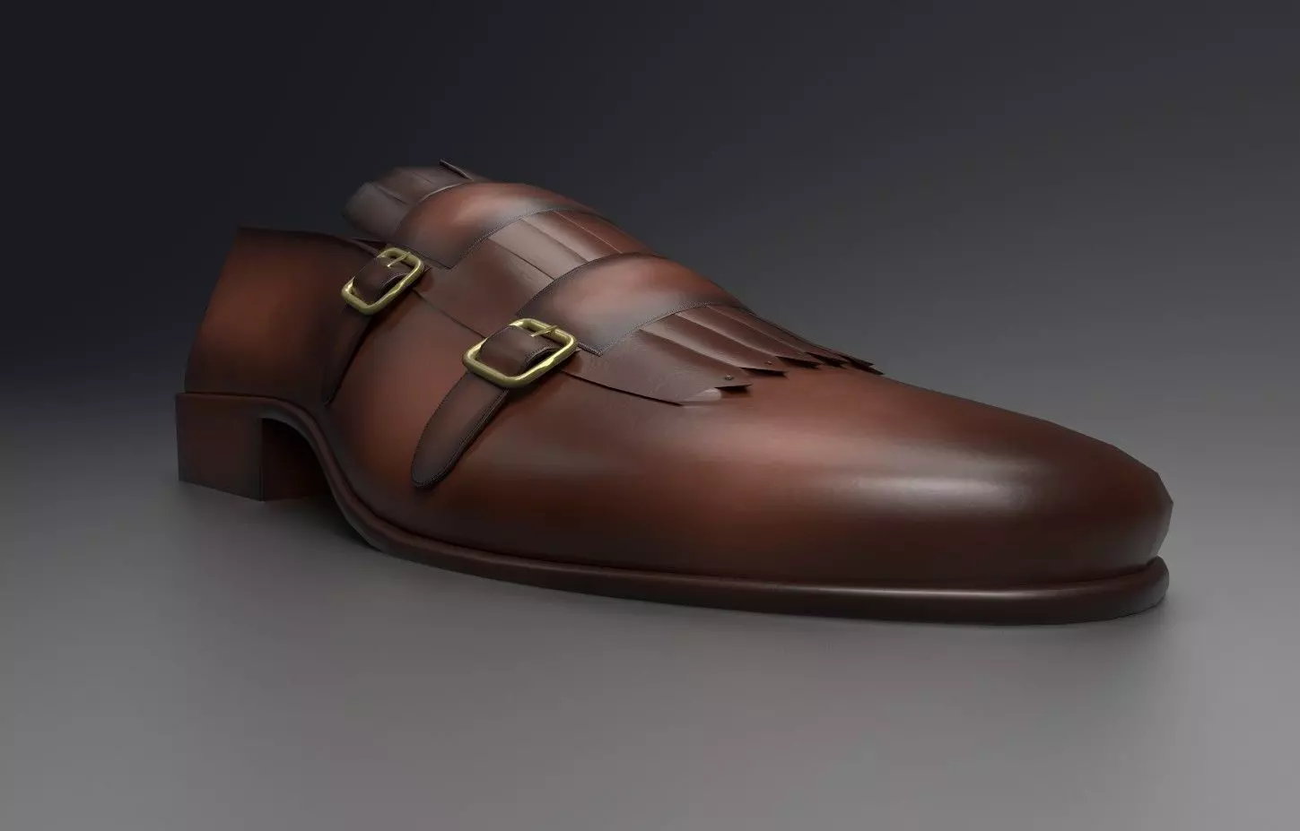 Partywear shoe Low-poly 3D model_0