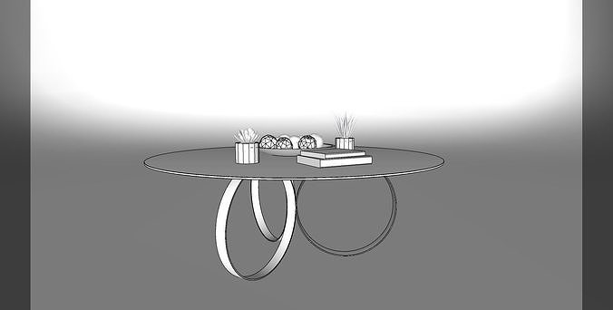 THE RING COFFEE TABLE Free 3D model
