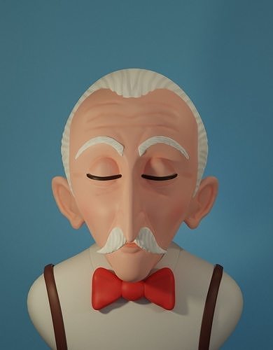 Old man Free 3D model