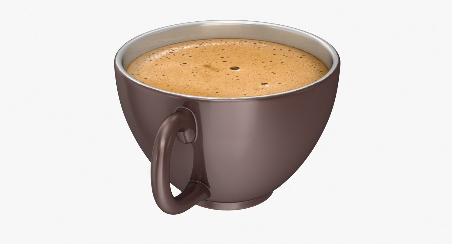 Coffee Cup Low-poly 3D model_6