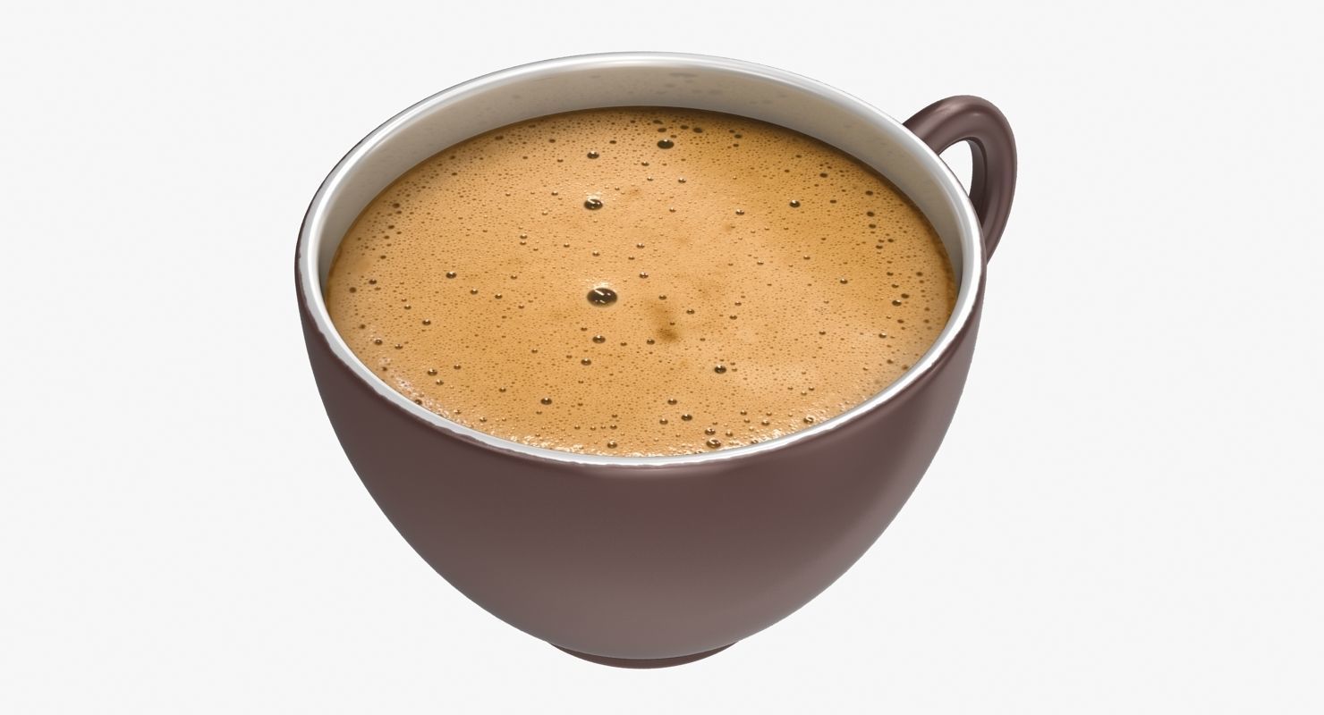 Coffee Cup Low-poly 3D model_4