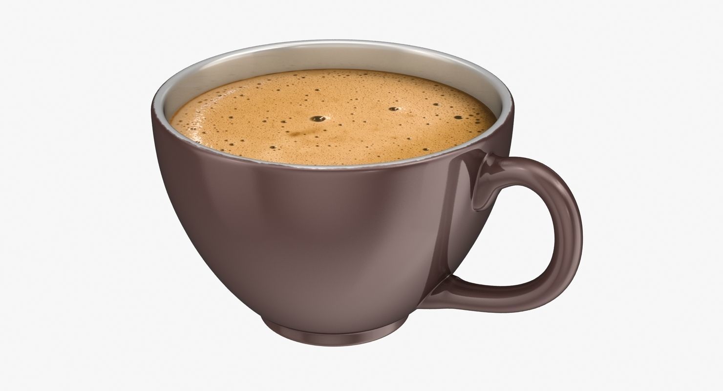 Coffee Cup Low-poly 3D model_3