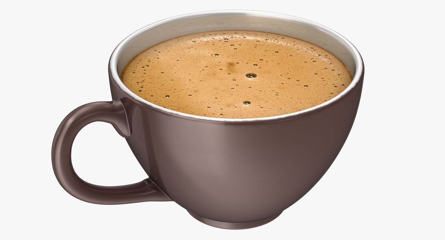 Coffee Cup Low-poly 3D model_1