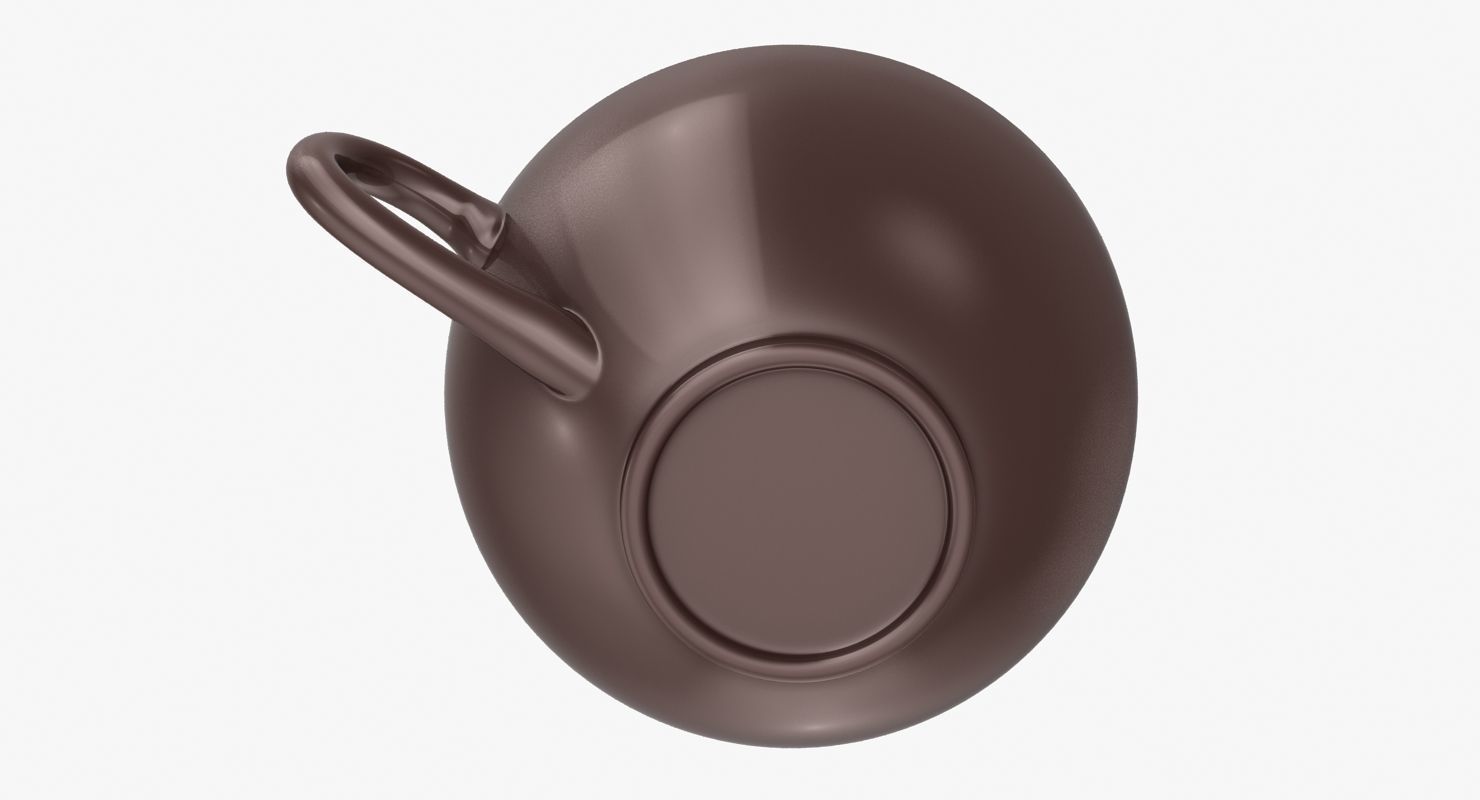 Coffee Cup Low-poly 3D model_7