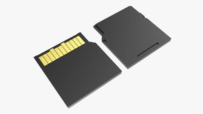 Memory card mini SD  3D model