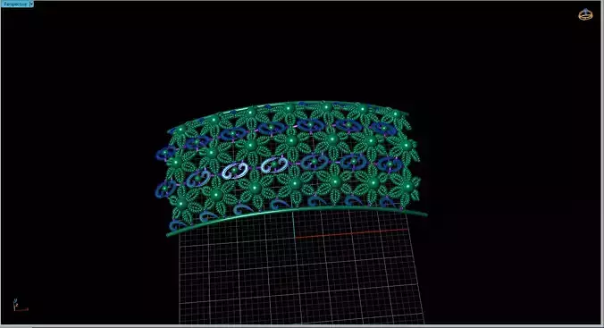BANGLE computer screen showing design of ring