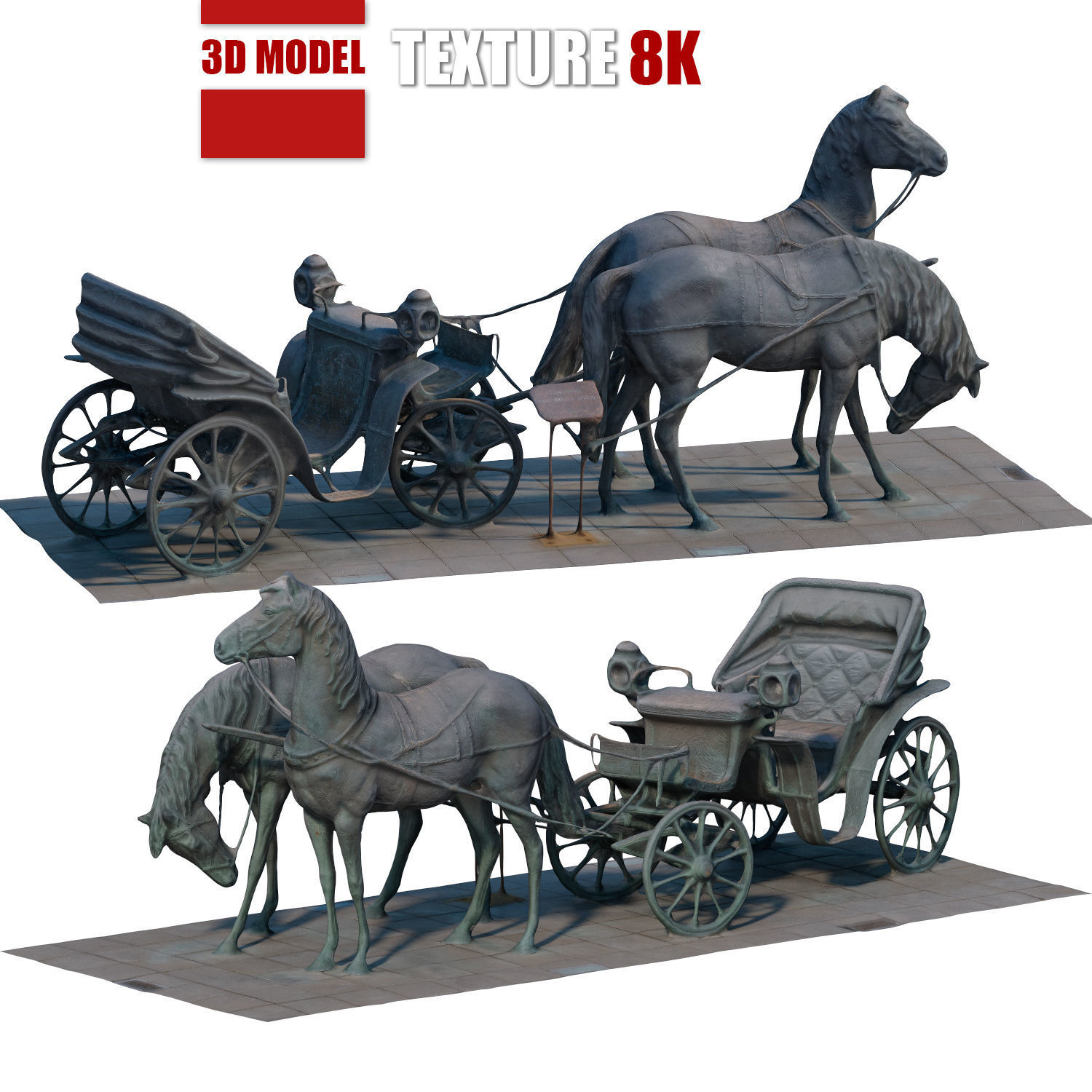 Horse 199 Low-poly 3D model_0