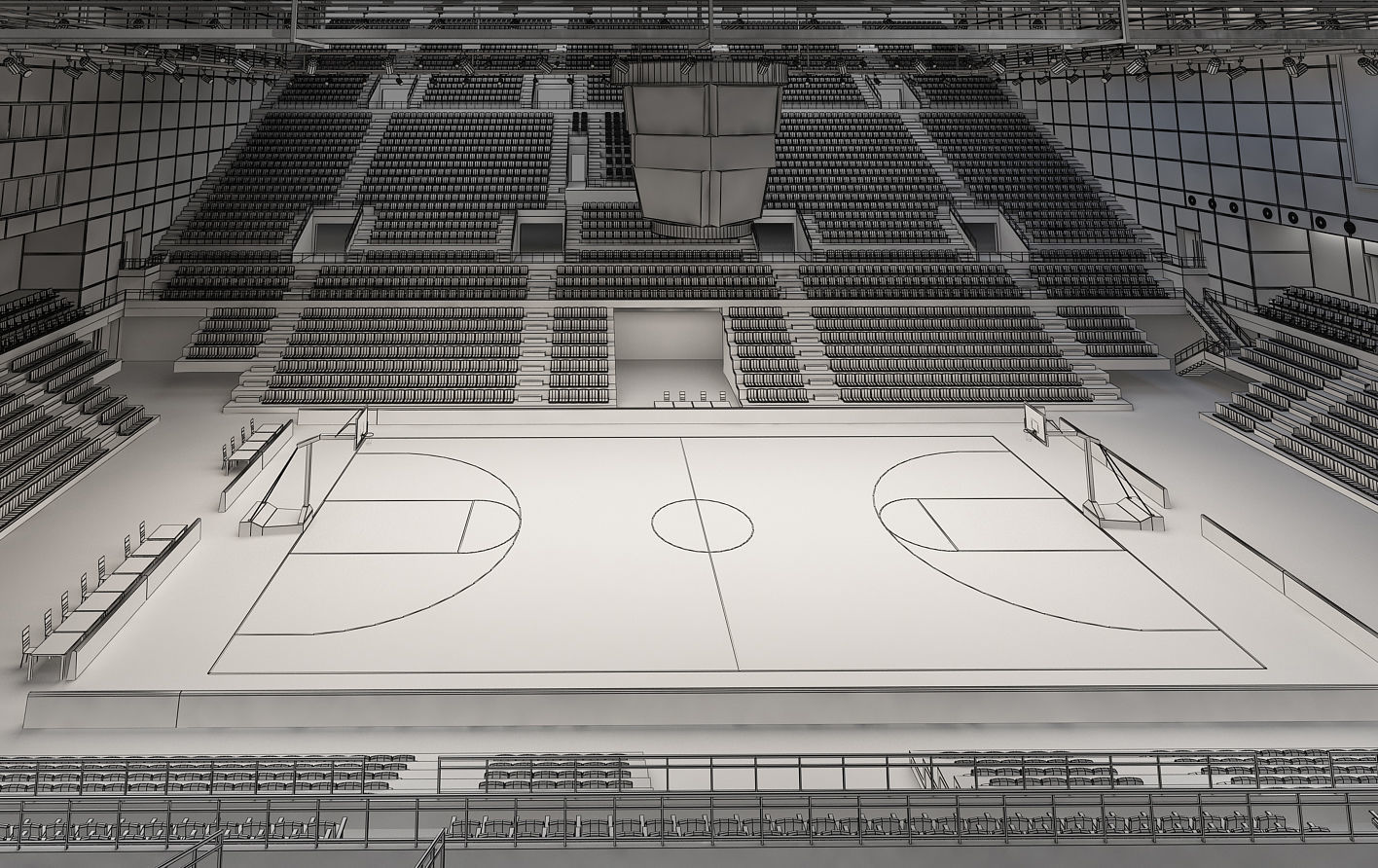 basketball stadium 3D model_19