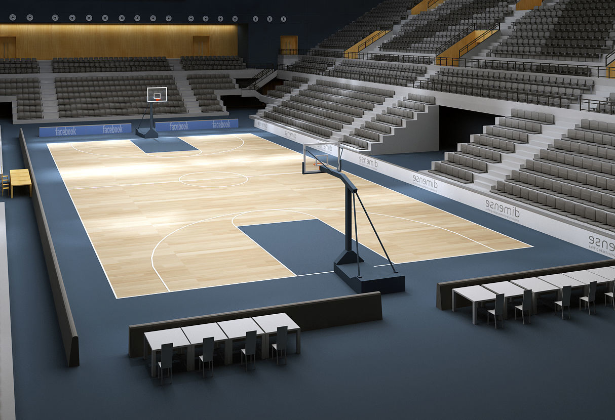basketball stadium 3D model_9