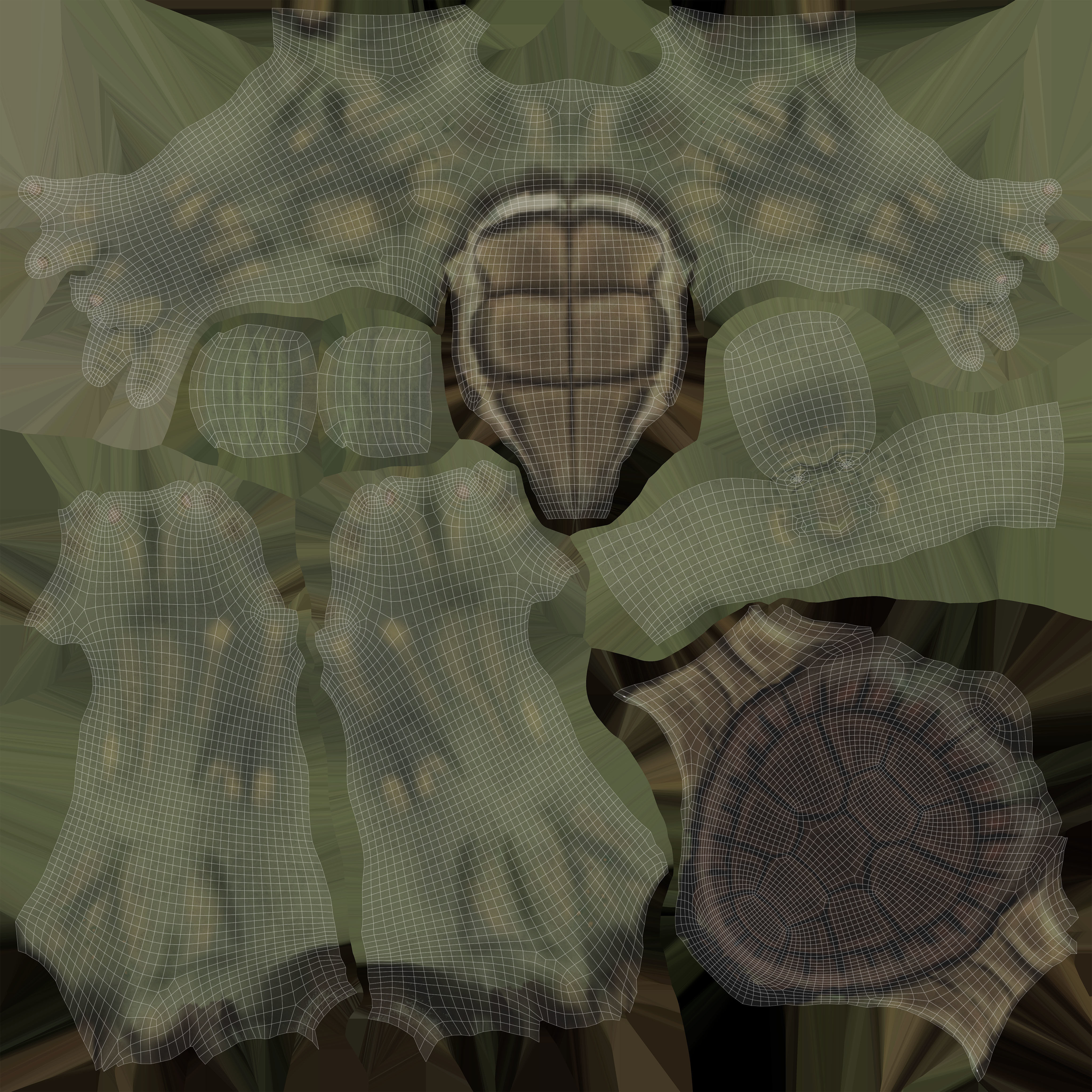 Leonardo Teenage Mutant Ninja Turtle Low-poly 3D model_6
