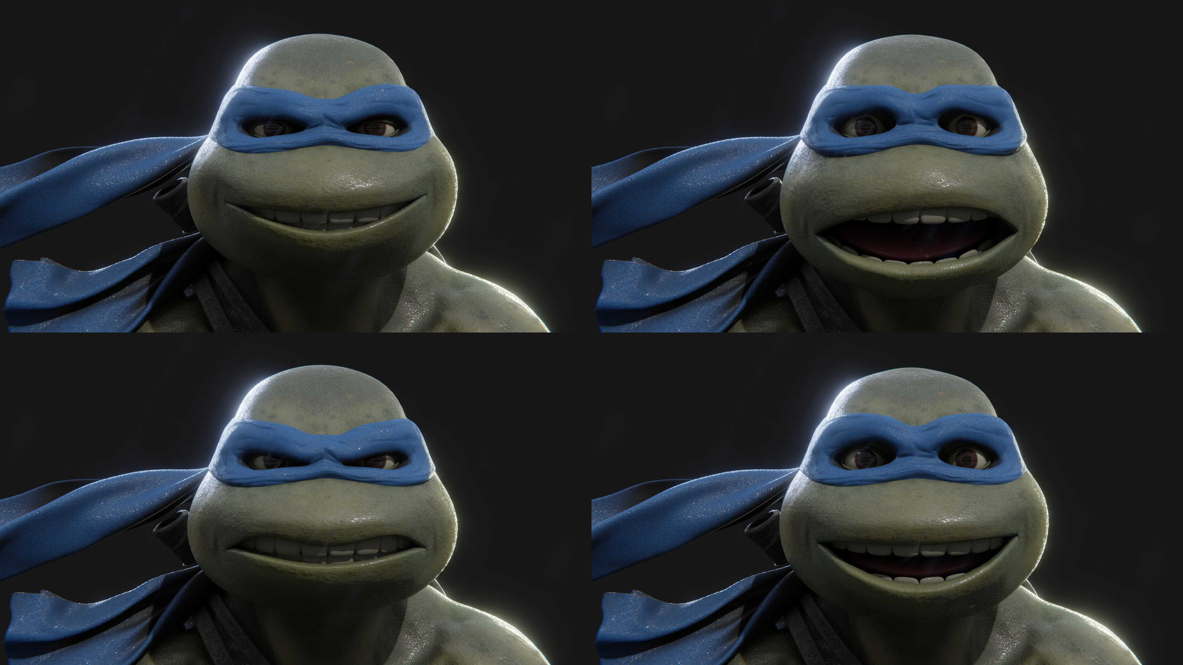 Leonardo Teenage Mutant Ninja Turtle Low-poly 3D model_4
