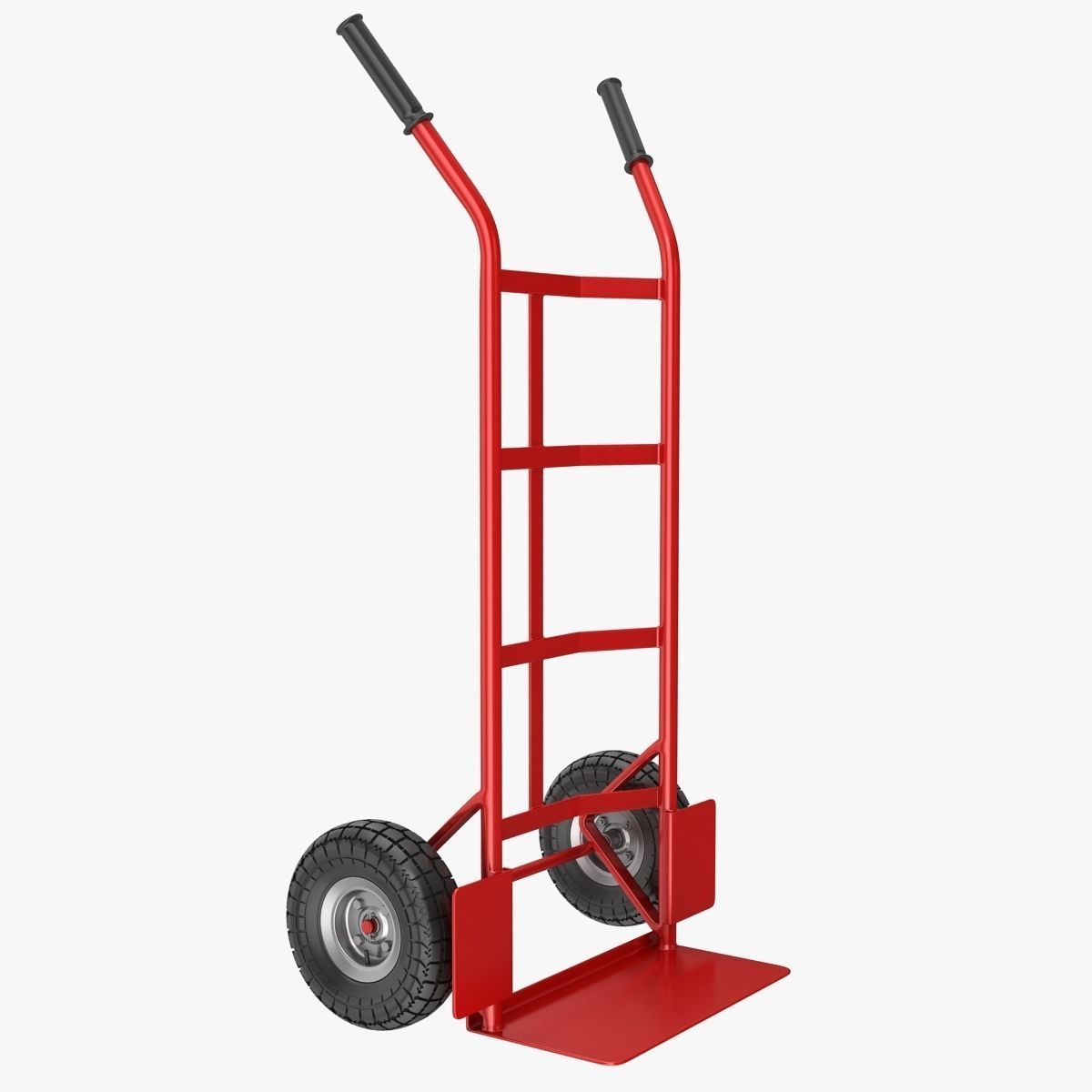Hand Truck Low-poly 3D model_1