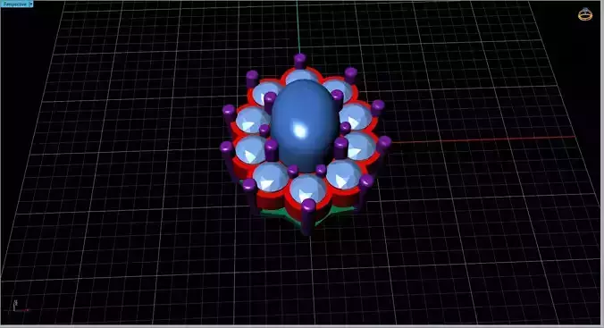 NECKLACES flower with balls