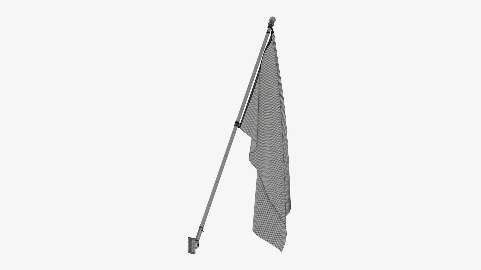 Flagpole kit outdoor 01 3D model_9