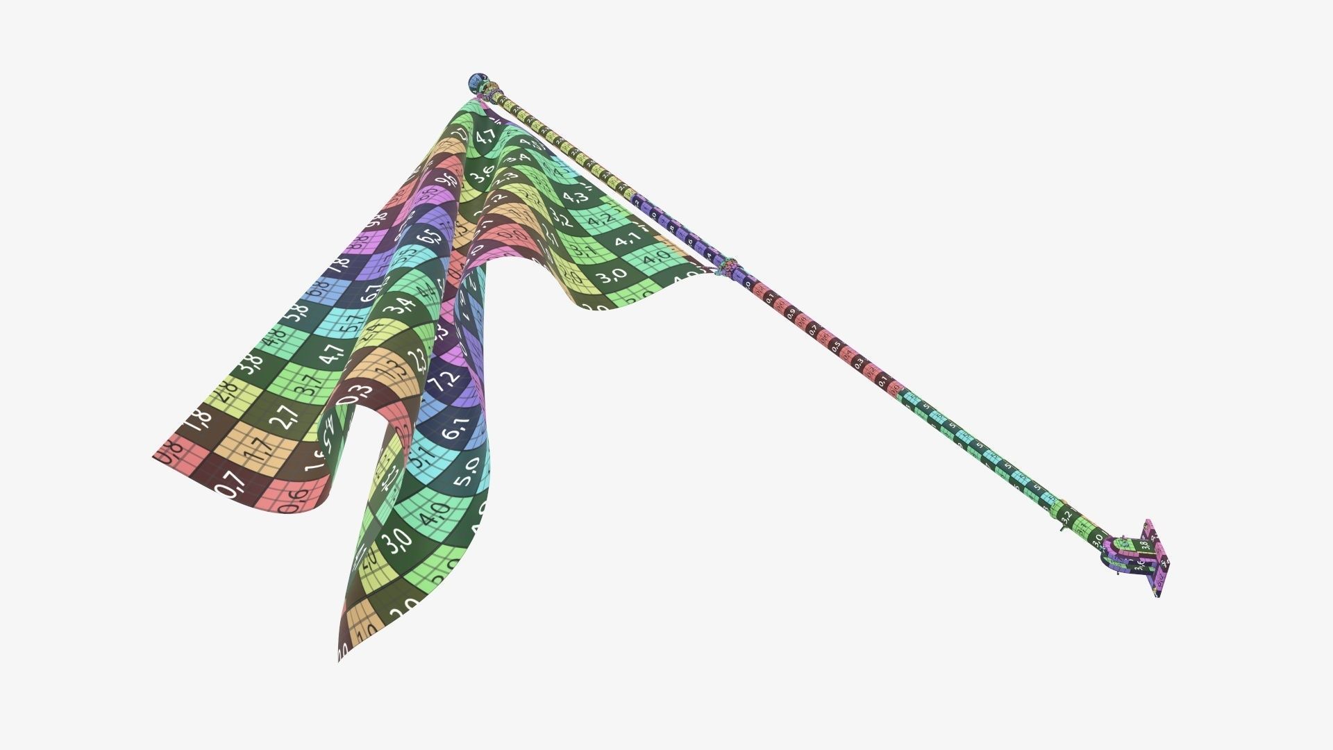 Flagpole kit outdoor 01 3D model_20