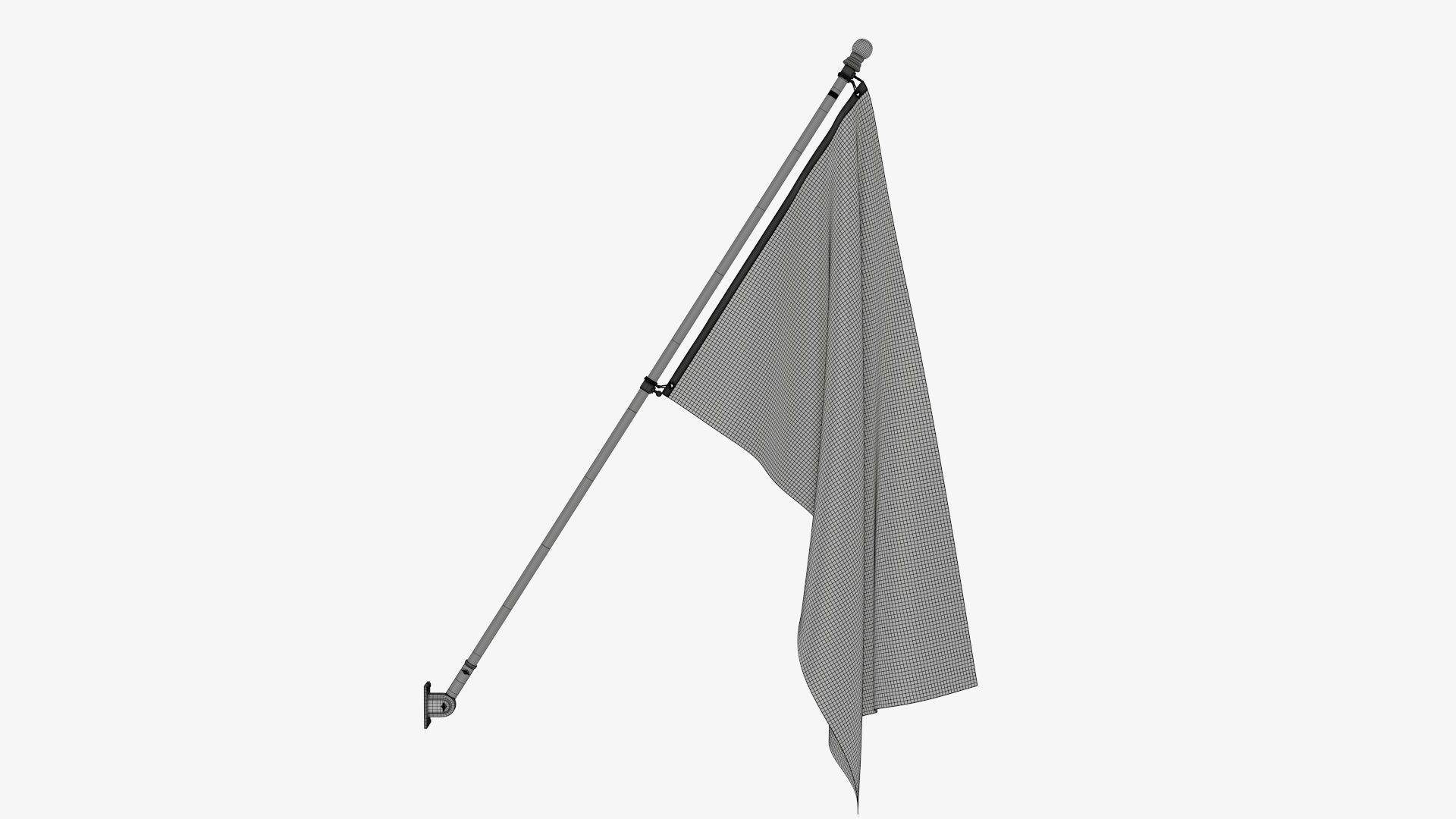 Flagpole kit outdoor 01 3D model_8