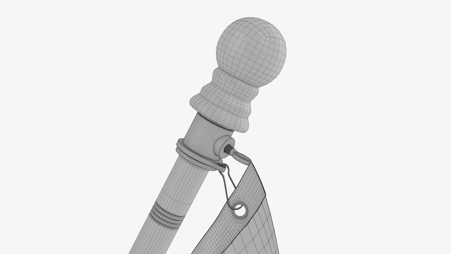 Flagpole kit outdoor 01 3D model_15