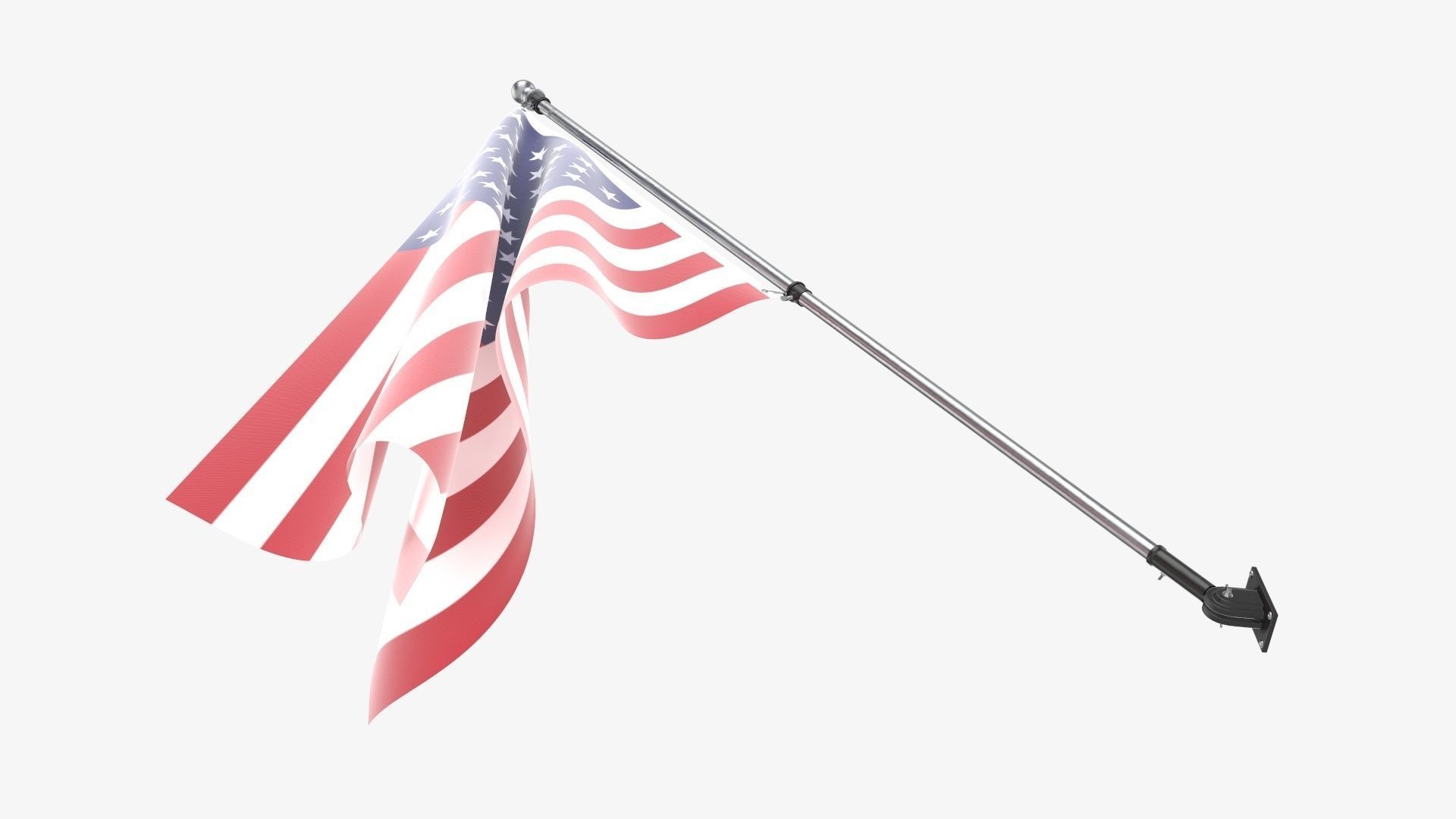 Flagpole kit outdoor 01 3D model_4