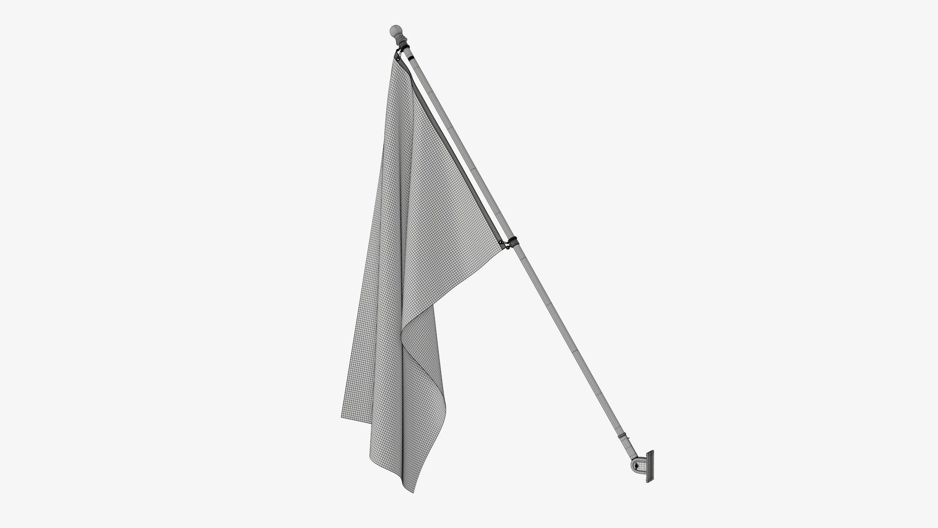 Flagpole kit outdoor 01 3D model_10