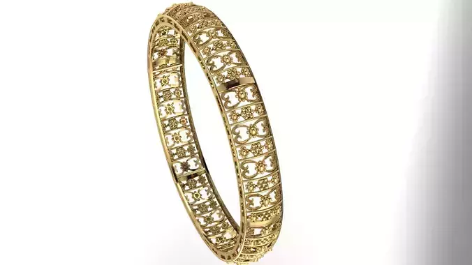 BANGLE gold filigree