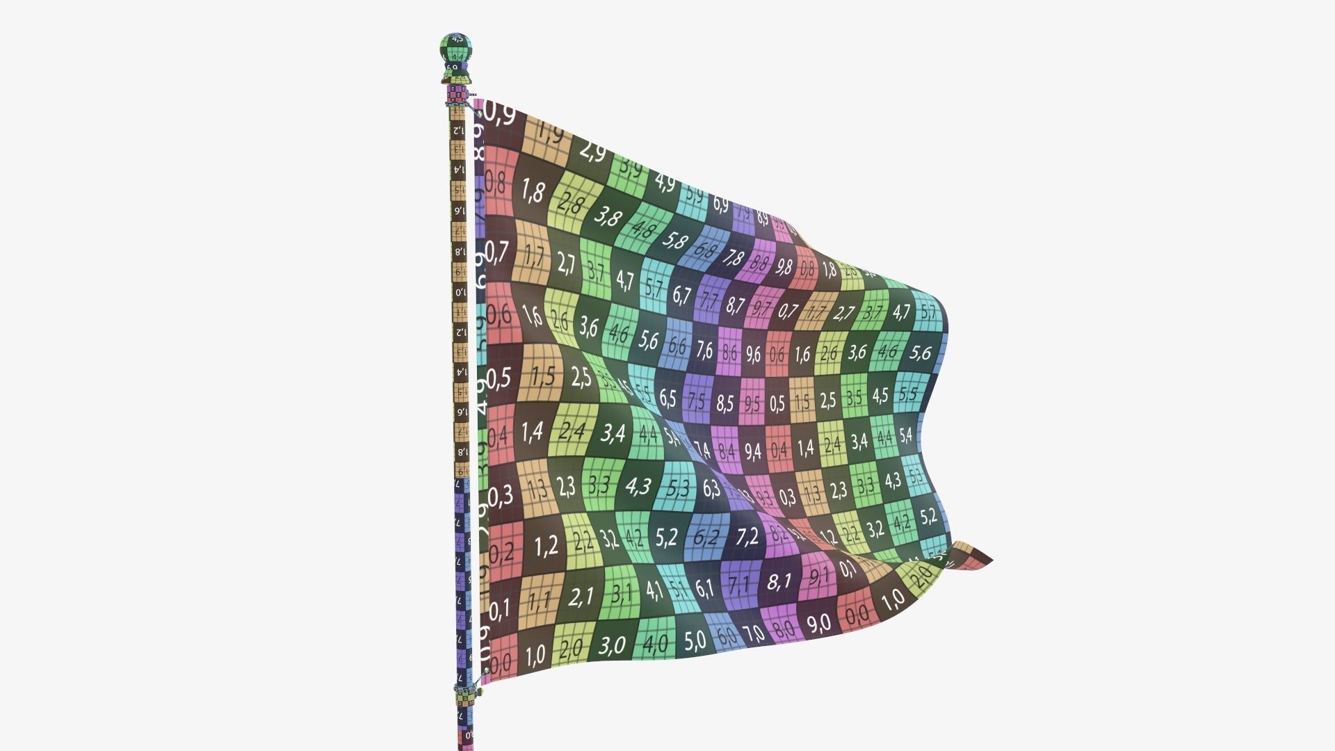 Flagpole kit outdoor 02 3D model_17