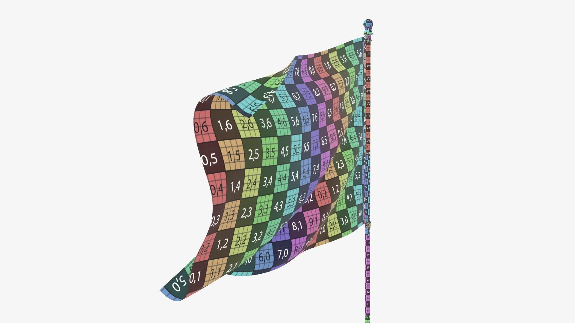 Flagpole kit outdoor 02 3D model_19