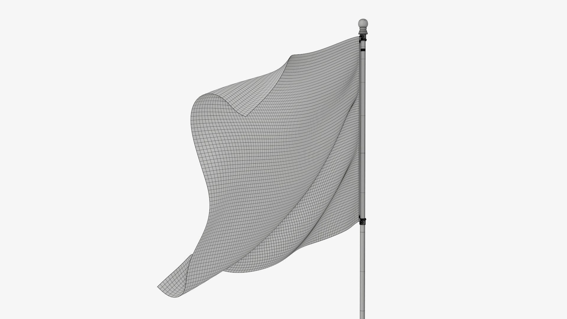 Flagpole kit outdoor 02 3D model_11