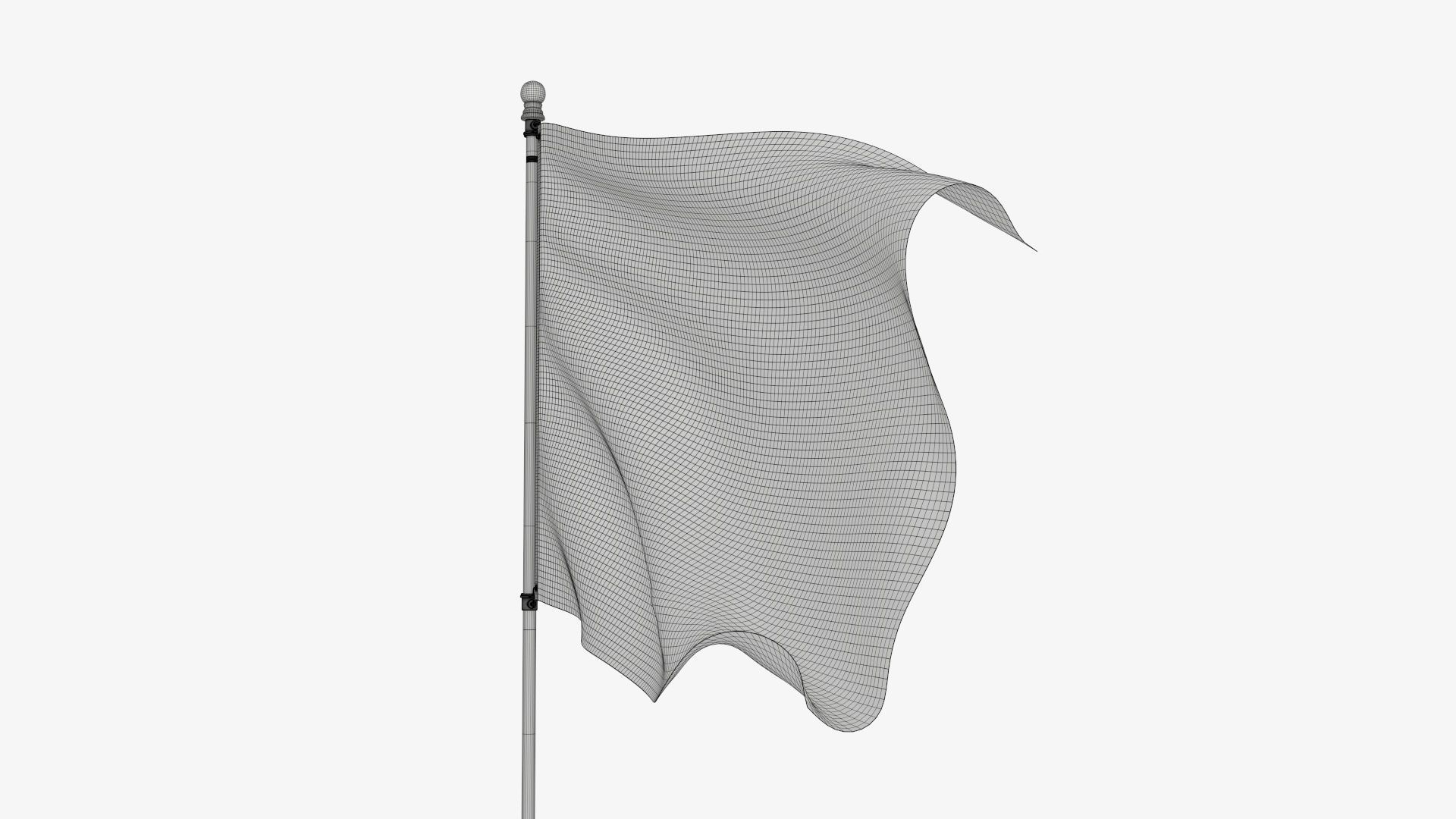 Flagpole kit outdoor 02 3D model_12