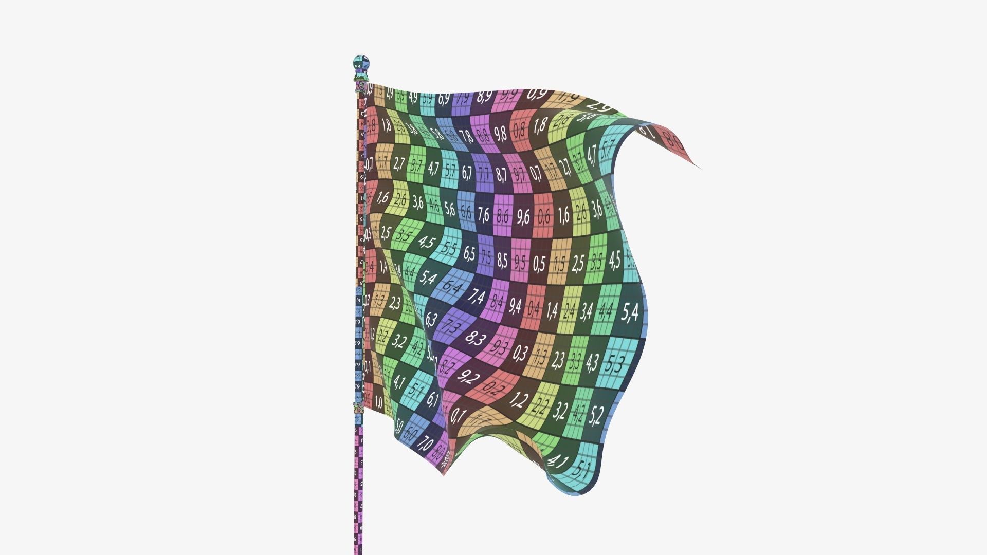 Flagpole kit outdoor 02 3D model_20