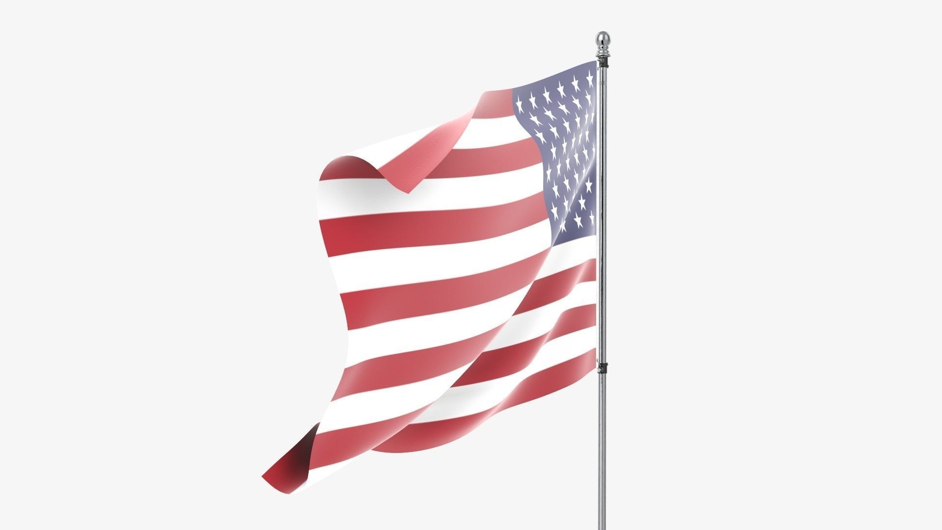 Flagpole kit outdoor 02 3D model_3