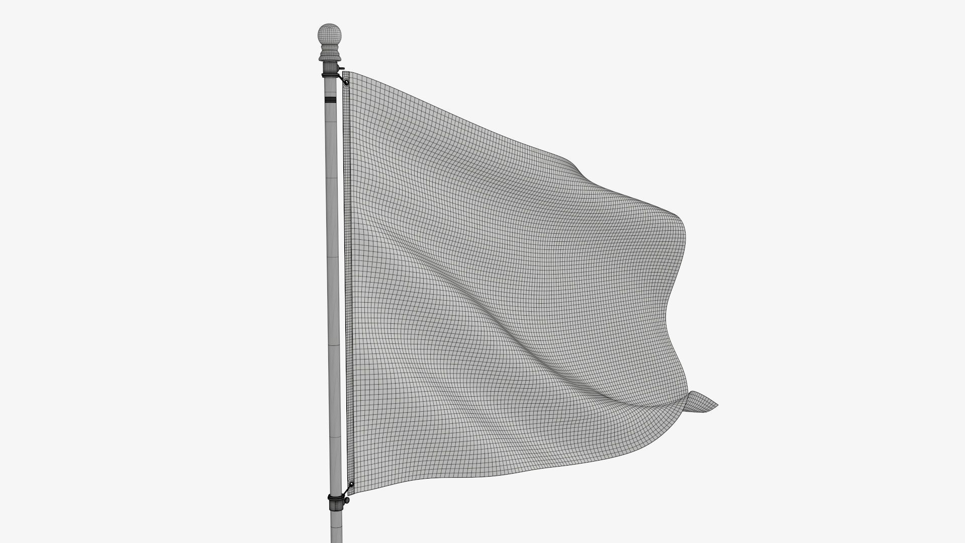 Flagpole kit outdoor 02 3D model_9
