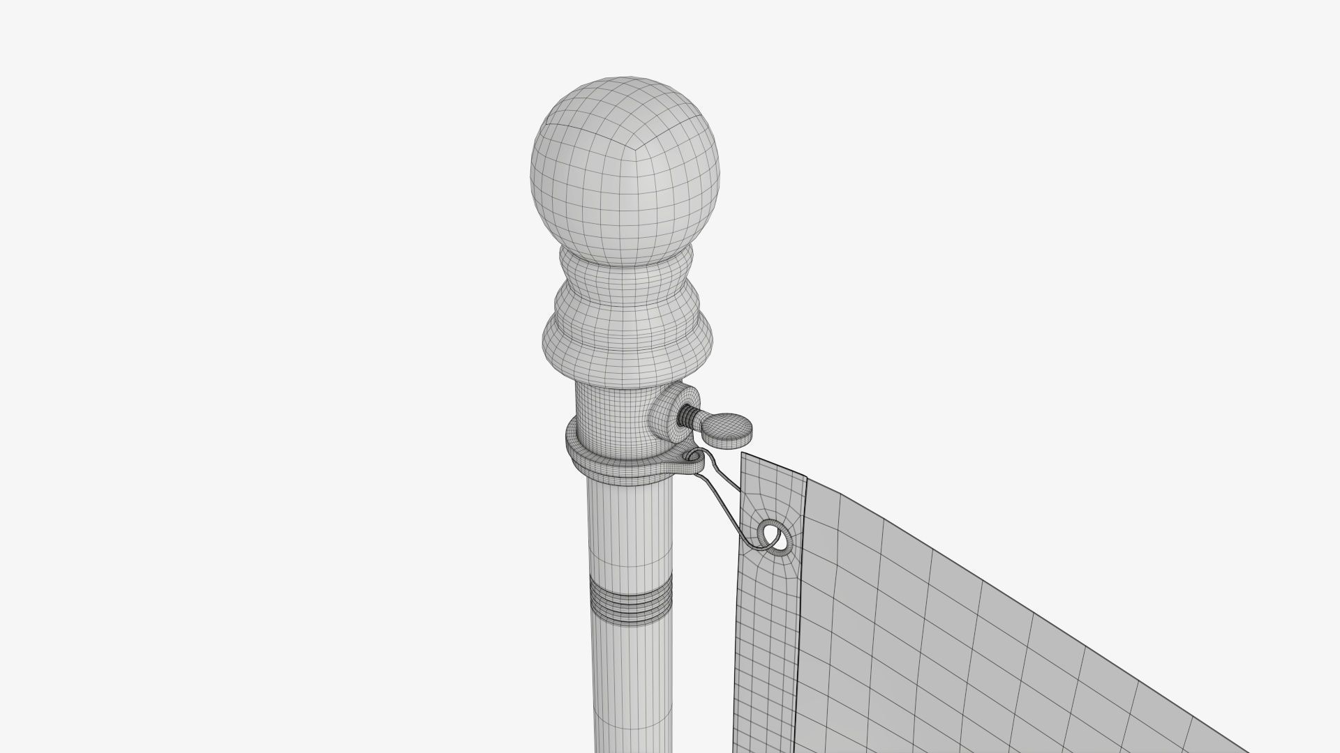 Flagpole kit outdoor 02 3D model_15