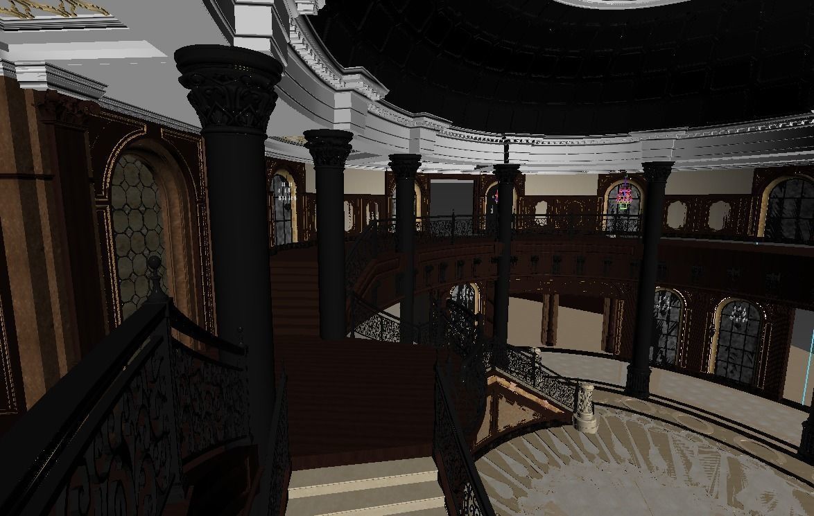 Palace Main Entrance Lobby 3D model_13