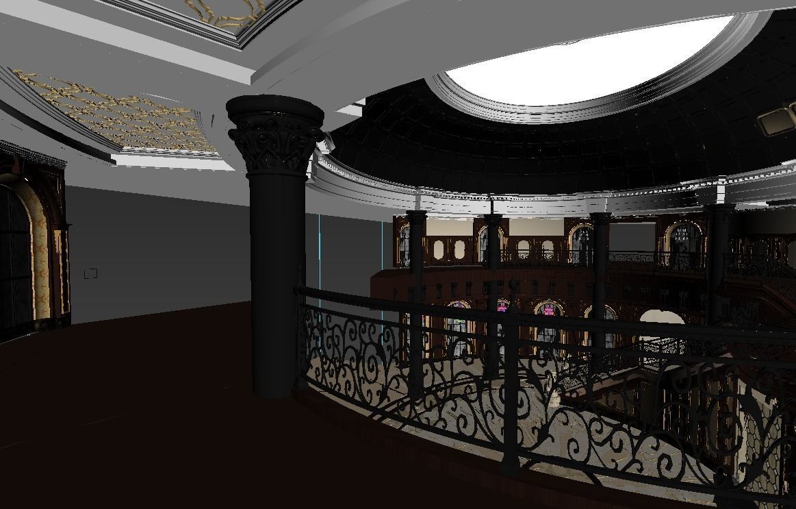 Palace Main Entrance Lobby 3D model_17