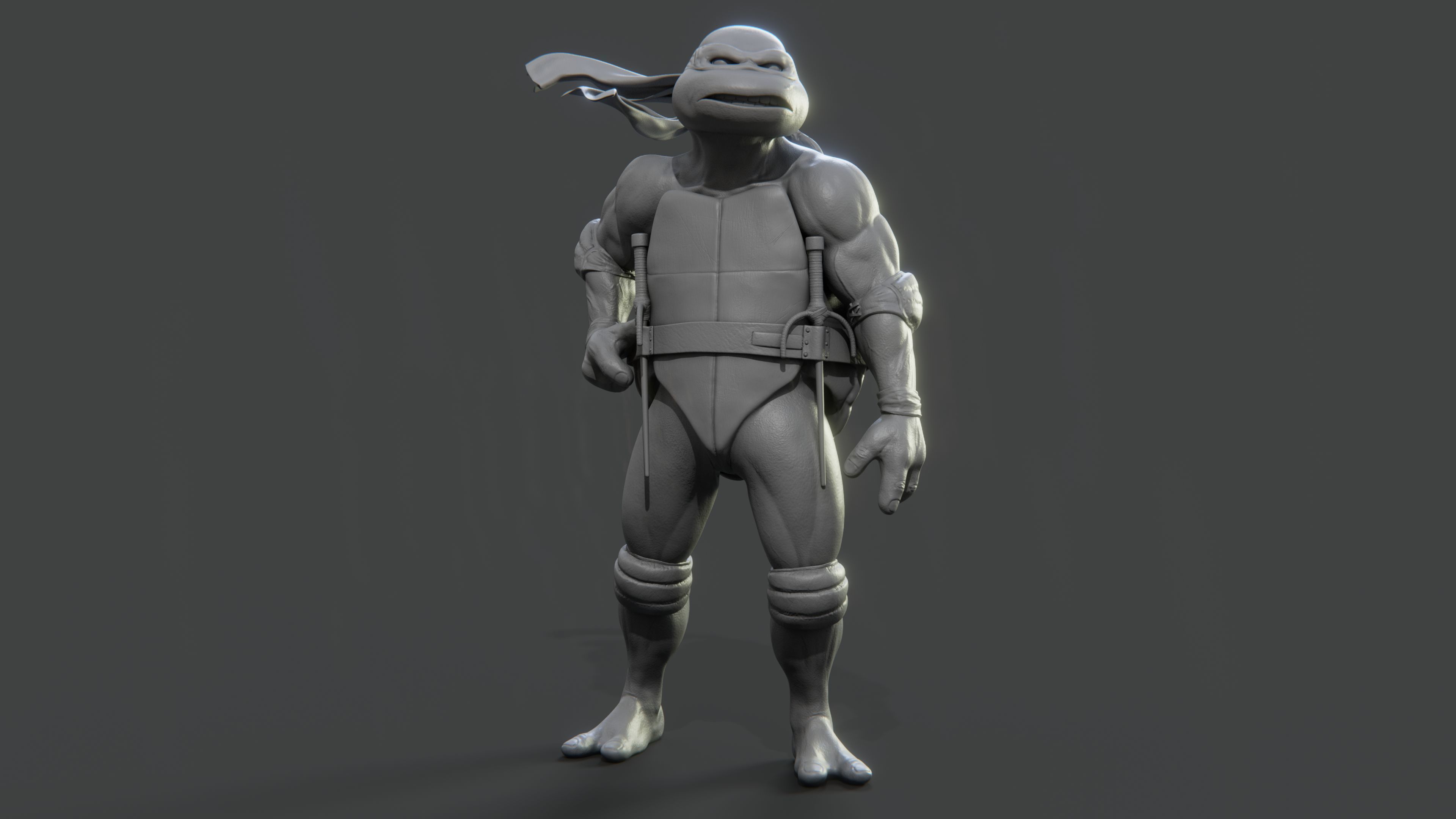 Raphael Teenage Mutant Ninja Turtle Low-poly 3D model_5