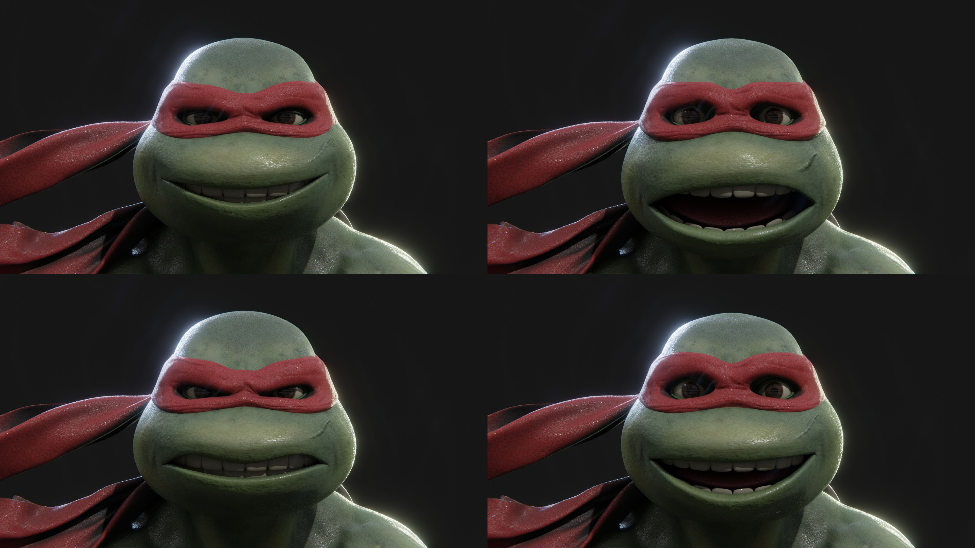 Raphael Teenage Mutant Ninja Turtle Low-poly 3D model_4