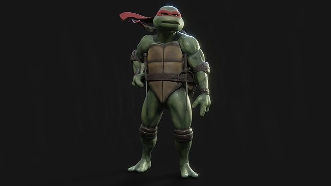 Raphael Teenage Mutant Ninja Turtle Low-poly 3D model