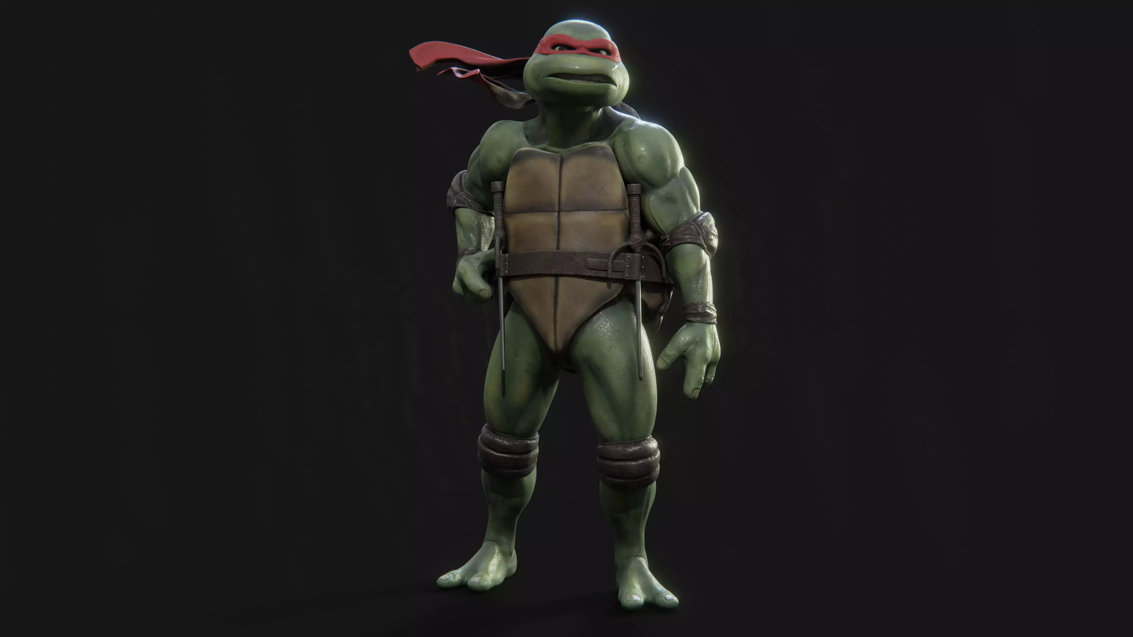 Raphael Teenage Mutant Ninja Turtle Low-poly 3D model_0
